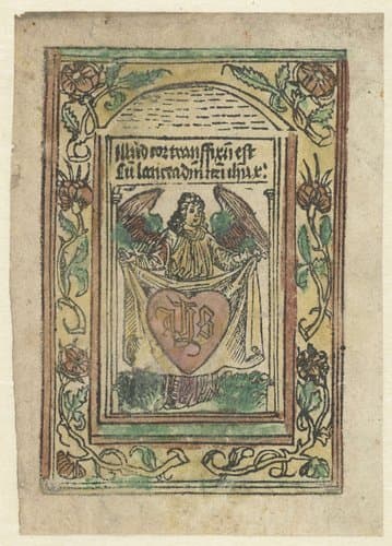 Engel met heilig hart by anonymous