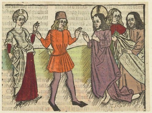 Christus predikt over scheiden by Meester van Antwerpen (I)