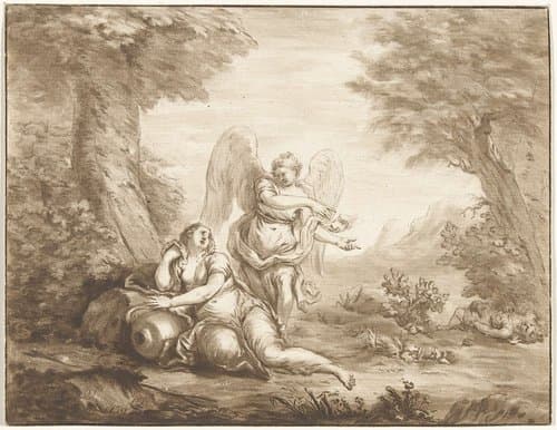 Hagar in de woestijn by Jurriaan Cootwijck