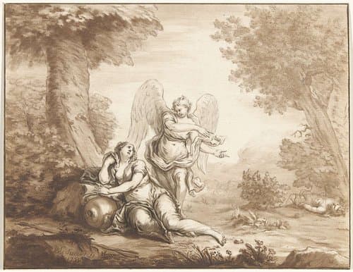 Hagar in de woestijn by Jurriaan Cootwijck