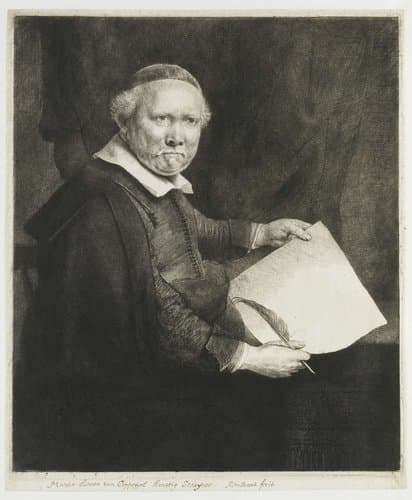 De grote Coppenol by Rembrandt van Rijn