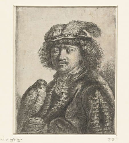 Man met een valk