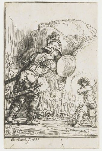 Vier illustraties voor een Spaans boek by Rembrandt van Rijn