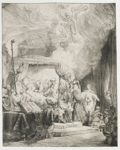 Het sterfbed van Maria by Rembrandt van Rijn