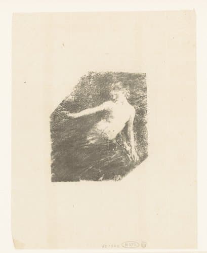 Studie van een naakte vrouw by Henri Fantin-Latour