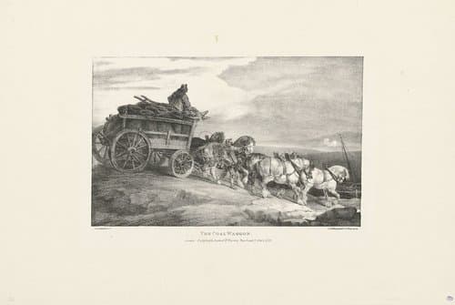 De kolenwagen by Théodore Géricault
