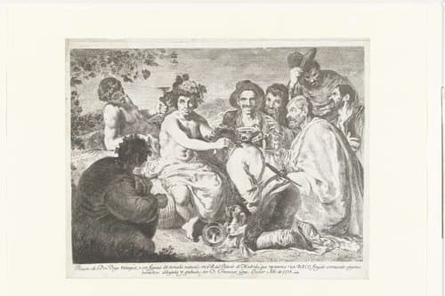 Bacchus en de donkaards by Francisco de Goya