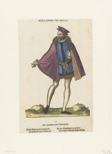 Hollandus vel Belga / Ein Holländer oder Niederlander by Jost Amman