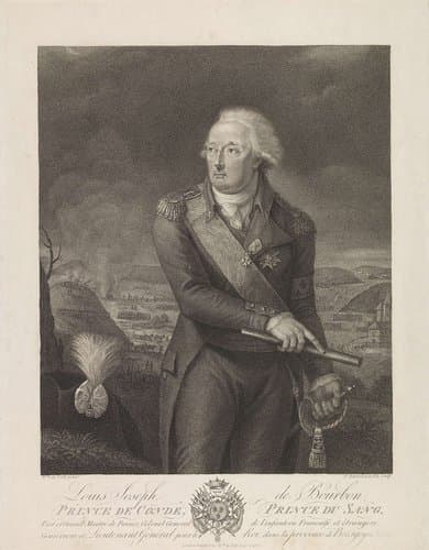 Portret van Louis Joseph de Bourbon by Francesco Bartolozzi