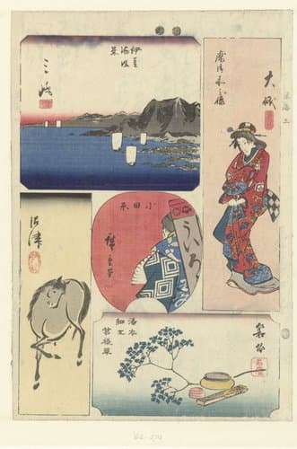 Nummer drie van de Tokaido by Hiroshige (I) , Utagawa