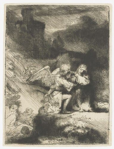 Christus in de hof van Gethsemane by Rembrandt van Rijn