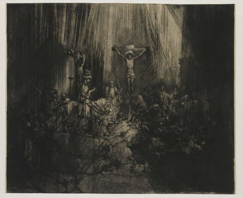 The Three Crosses by Rembrandt van Rijn