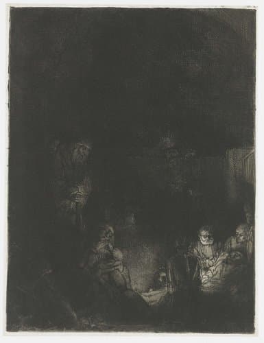 De graflegging by Rembrandt van Rijn