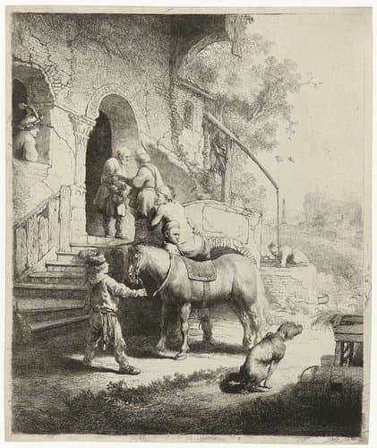 The good Samaritan by Rembrandt van Rijn
