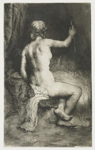 Woman with the arrow by Rembrandt van Rijn