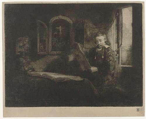Portrait of Abraham Francen by Rembrandt van Rijn