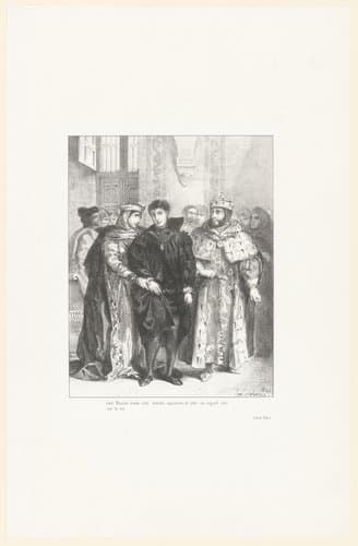 Cher Hamlet, écarte cette sombre apparence (...) by Eugène Delacroix