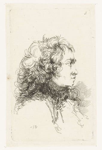 Suite van kleine genrestukjes en koppen by François Boucher