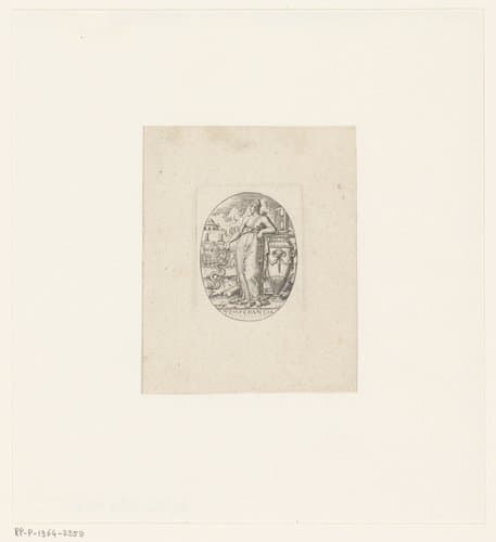 Personificatie van Matigheid (Temperantia) by Etienne Delaune