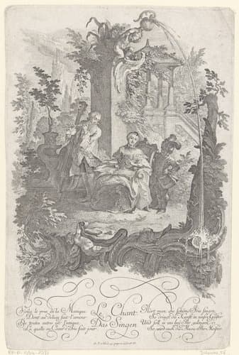 Le Chant / Das Singen by Johann Esaias Nilson