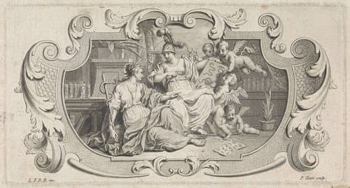 Geneeskunde en Minerva by Pieter Tanjé