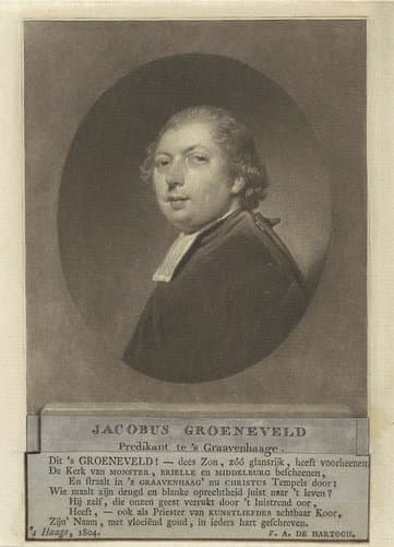 Portret van de predikant Jacobus Groeneveld by Charles Howard Hodges