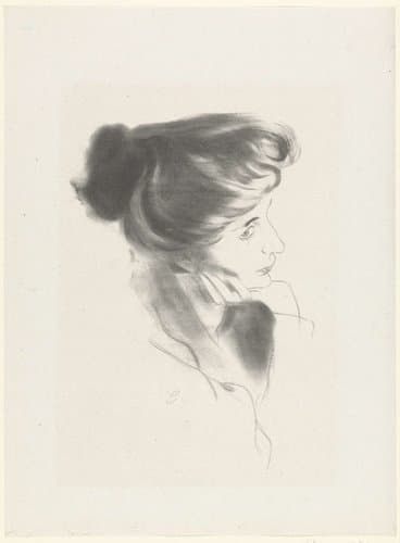 Etude de femme by Antonio de la Gandara