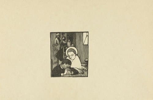 Illustratie bij gedicht in dichtbundel Sagesse van Paul Verlaine