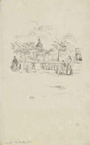 Jardin du Luxembourg by James Abbott McNeill Whistler