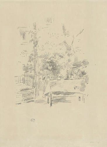 Aan tafel in de tuin by James Abbott McNeill Whistler