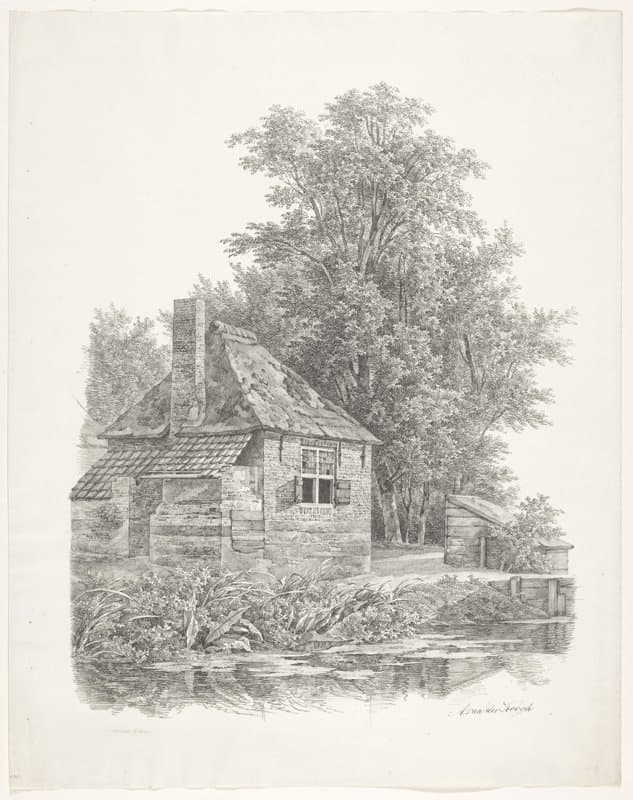 Stenen huis aan het water