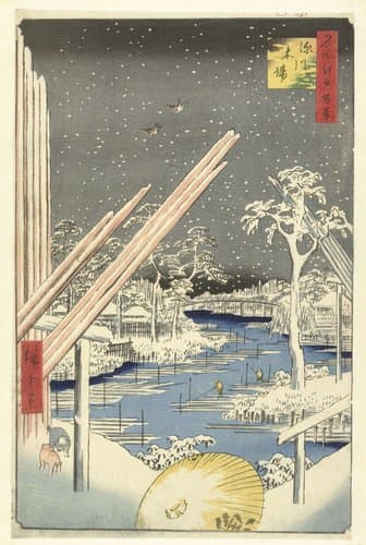 Honderd beroemde gezichten op Edo by Hiroshige (I) , Utagawa