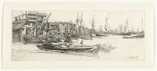 Thames' Warehouses by James Abbott McNeill Whistler