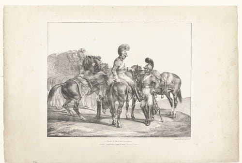 Verschillende onderwerp naar het leven getekend by Théodore Géricault