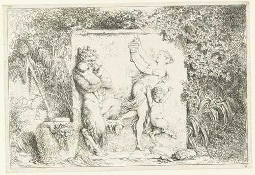 Bacchanales by Jean Honoré Fragonard