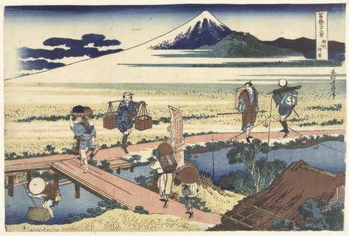 36 gezichten op de berg Fuji by Katsushika Hokusai
