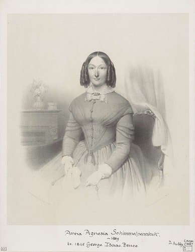 Portret van Anna Agnesia Bruce-Schimmelpenninck by Wilhelmus Cornelis Chimaer van Oudendorp