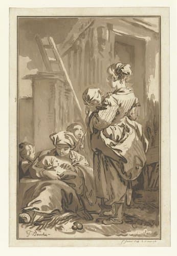 Les Nourrices by Jean François Janinet
