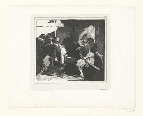Schetsen in inkt en mezzotint by Nicolas Toussaint Charlet
