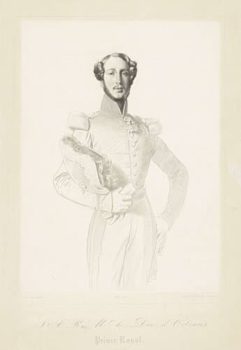 Portret van Ferdinand Filips van Orléans by Luigi Calamatta