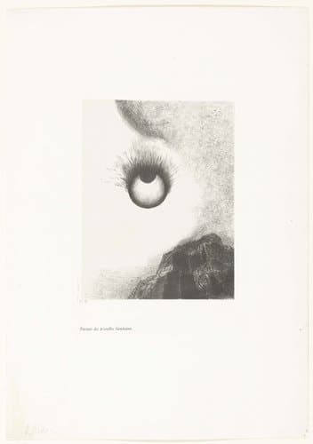 Overal vlammende ogen by Odilon Redon