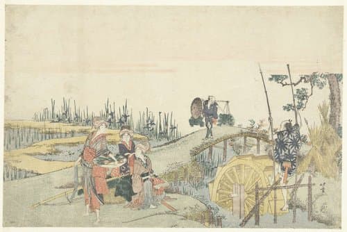 Planting Rice by Katsushika Hokusai