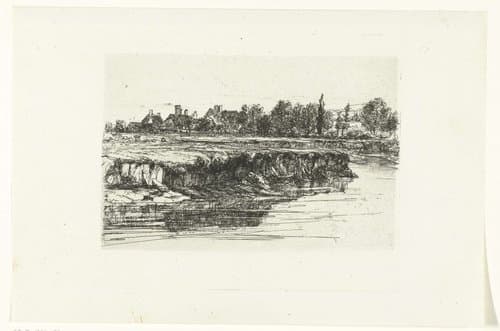 Oever van de Theems bij Sonning by Francis Seymour-Haden (Sir)