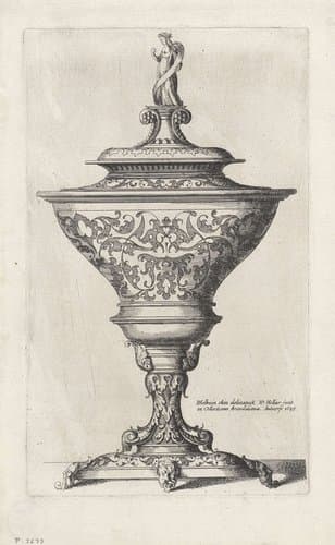 Ornamentele schalen en kannen by Wenceslaus Hollar