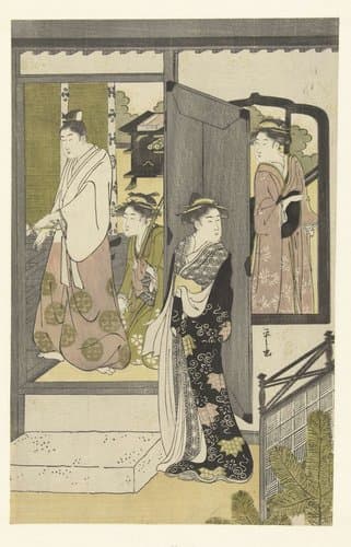 Het bezoek by Hosoda Eishi