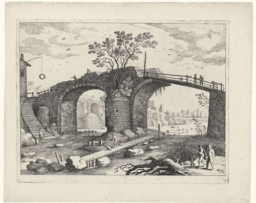 Italiaanse landschappen by Guilliam van Nieulandt (II)