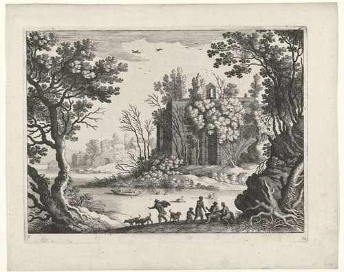 Italiaanse landschappen by Guilliam van Nieulandt (II)