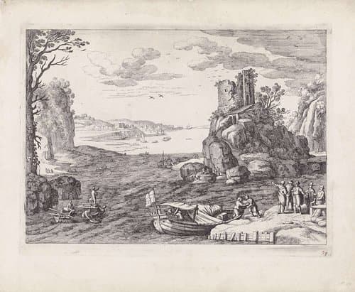 Italiaanse landschappen by Guilliam van Nieulandt (II)