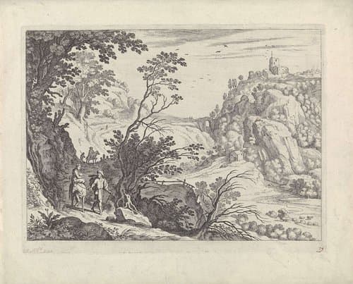 Vlucht naar Egypte by Guilliam van Nieulandt (II)