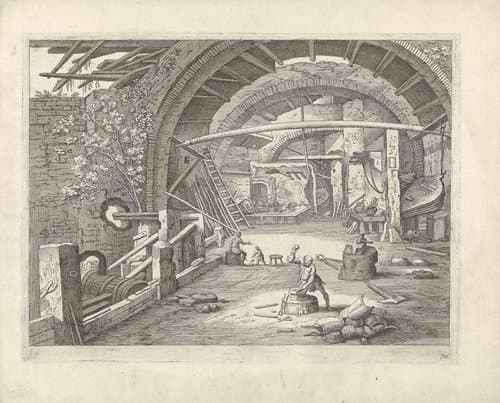 Smederij by Guilliam van Nieulandt (II)